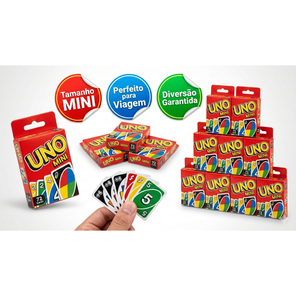 Mini Jogo De Cartas Uno lembrancinha aniversario festas diversao 55 cartas kit e unidade em Oferta na Shopee