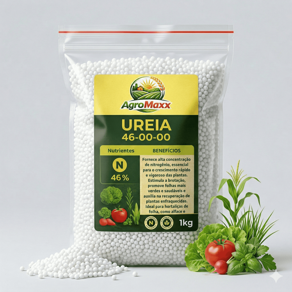 Adubo Fertilizante Ureia Premium NPK 46-00-00 Nutrição Crescimento Floração Frutificação | 5kg 10kg 15kg 20kg 25kg