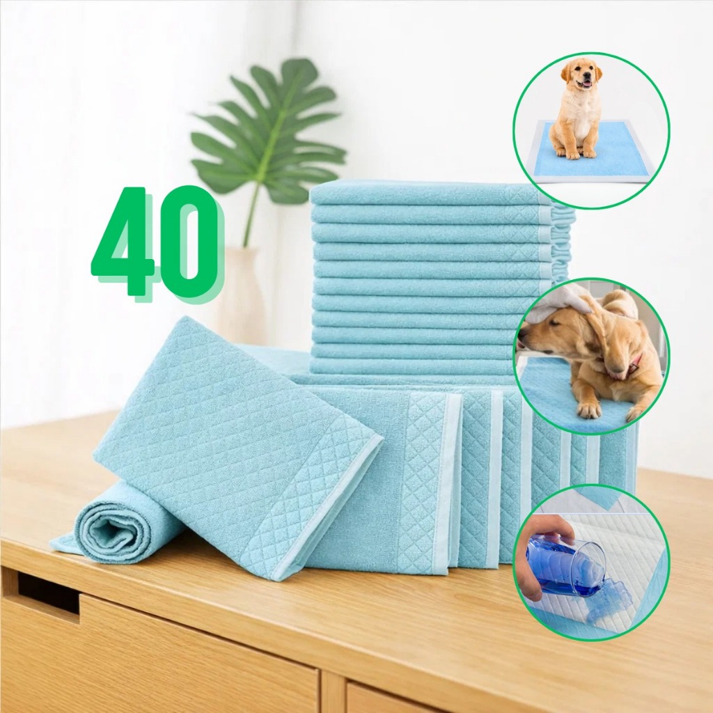 Tapete Higiênico Descartável Para Cães Kit 40 Fraldas Pet 60 x 60cm Tapete Higiênico Descartável Para Cães Kit 40 Fraldas Pet 60 x 60cm