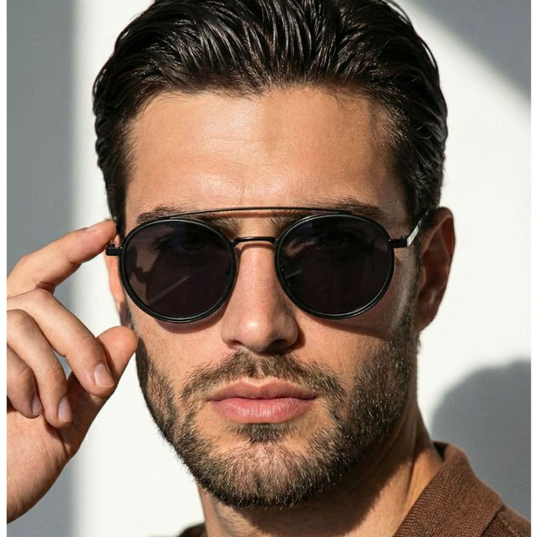 Óculos de Sol Florida Redondo Feminino Estilo Aviador Retrô Oldstyle Clássico Blogueira uv400