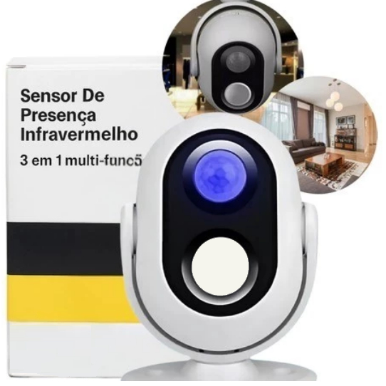 Sensor de Presença Sem Fio Movimento Inteligente