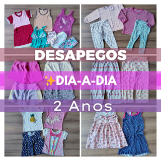 (Desapegos/Brechó Bebê) Roupas Infantil - Tamanho 2 anos Meninas - Dia-a-dia ✨ -  Lotes e Peças únicas em Oferta na Shopee