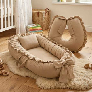 Kit Ninho Redutor De Berço + Almofada Amamentação Para bebe Com Zíper Refil Facil Para Lavar em Oferta na Shopee