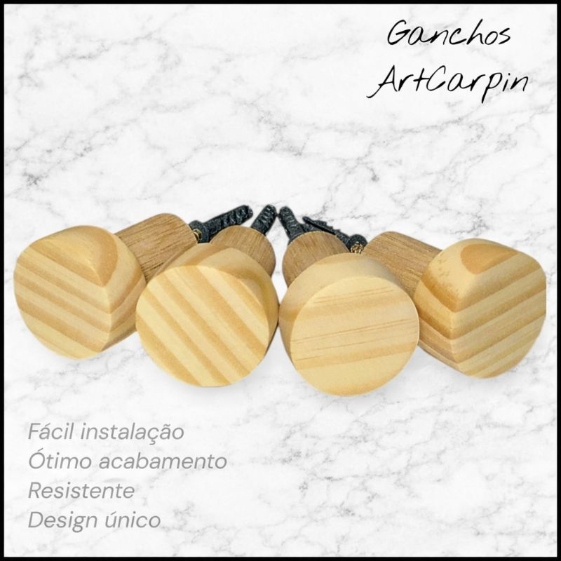 Kit Gancho de Parede (Sem Adesivo) Multiuso RESISTENTE Organizador Para Cozinha Banheiro Quarto e Sala Artcarpin