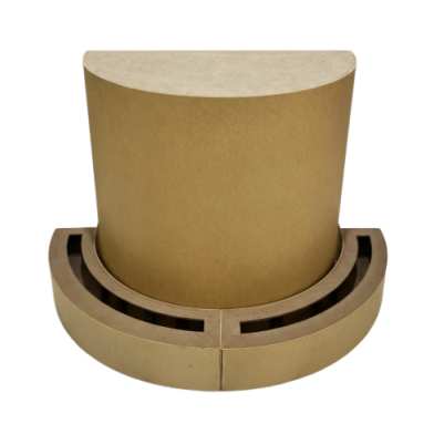 Mesa com floreira meia lua decorativa floreira desmontavel mdf em Oferta na Shopee