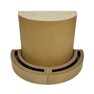 Mesa com floreira meia lua decorativa floreira desmontavel mdf em Oferta na Shopee