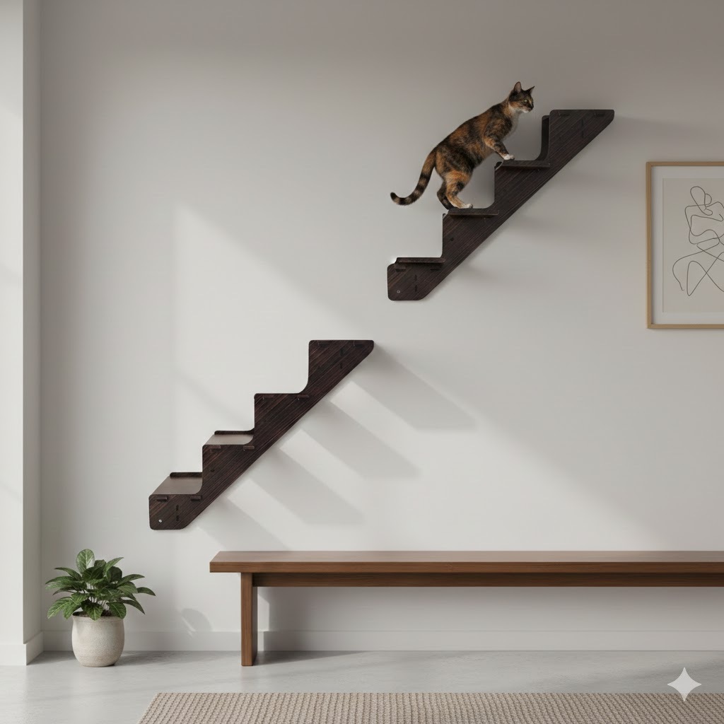 Kit 2 Escadas De Parede Para Gatos Playground em Oferta na Shopee