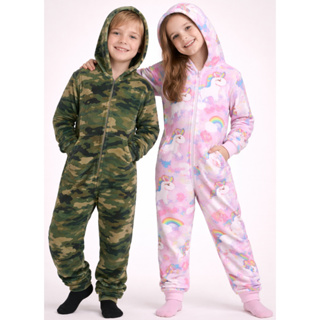 Kit 2 Macacão Pijama Bebê Soft Inverno Menina e Menino Estampas 3D Varias Estampas em Oferta na Shopee