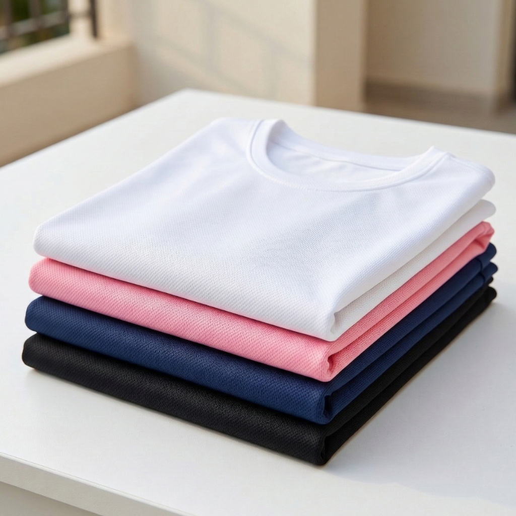 Kit 4 Baby Look Feminina Dry Fit Proteção UV – Leve, Respirável e Ideal para Atividades em Oferta na Shopee