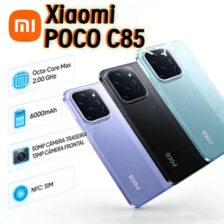 Xiaomi Celular Poco C85 NFC 4G 6GB/128GB NFC Tela de 6.9 Polegadas Bateria 6000 Mah em Oferta na Shopee