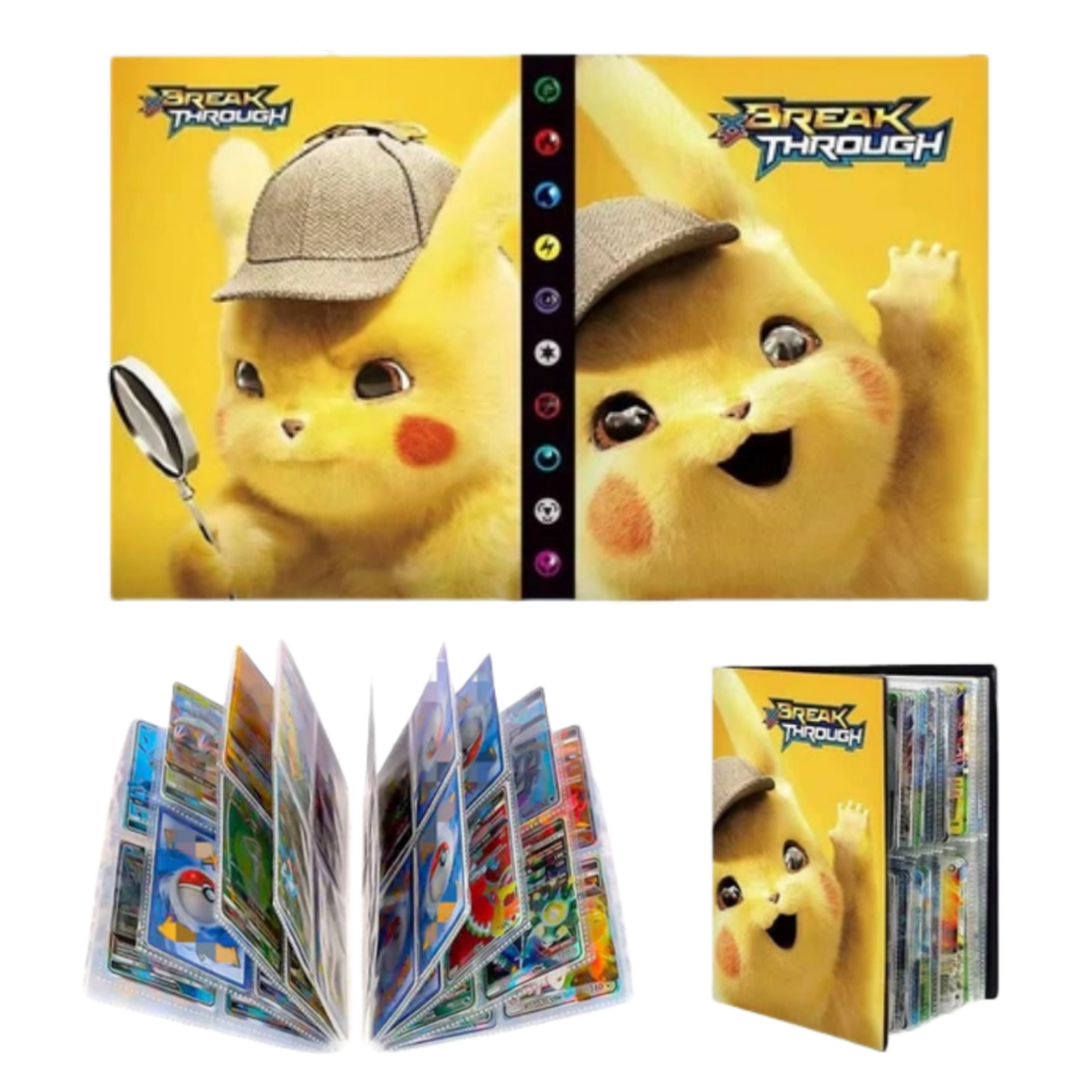Porta Cartas Pokémon TCG Álbum para Cartas 240 ou 400 Cartas