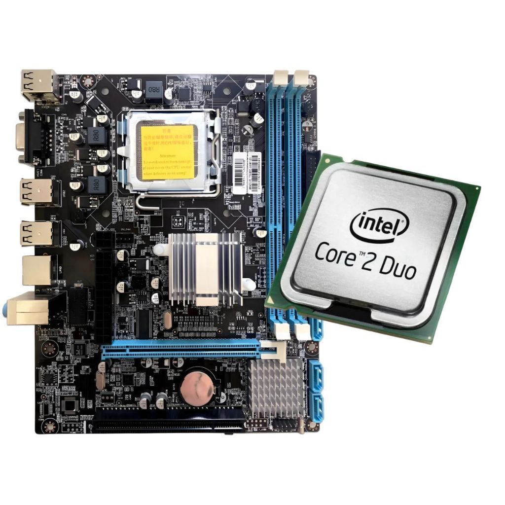 Kit Upgrade Intel Core 2 Duo E7400 + Placa Mãe G41 LGA775 DDR3 - Upgrade Econômico