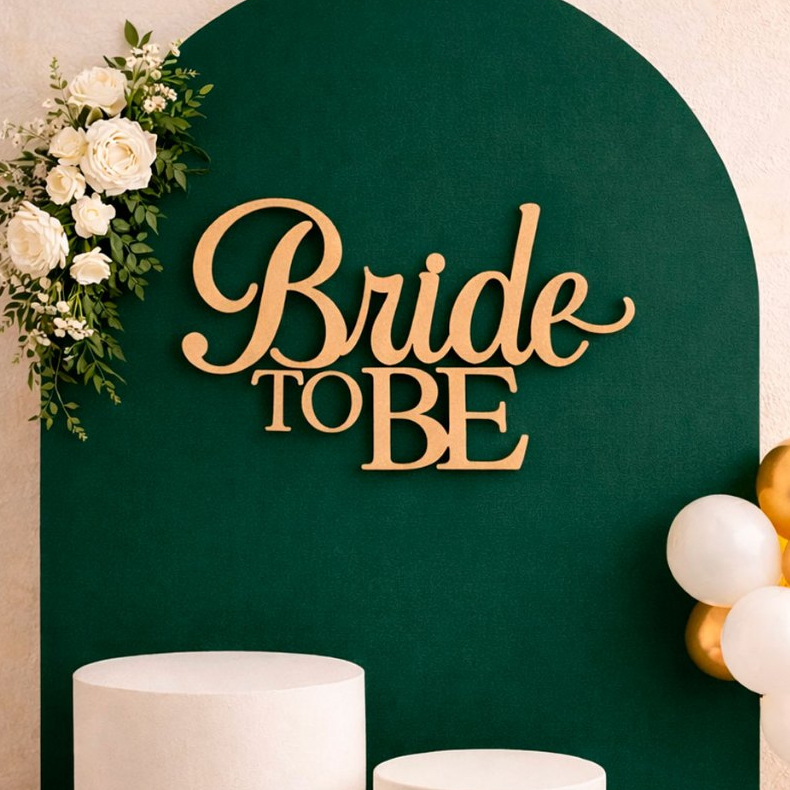 Palavra letreiro Futura Noiva Bride to Be Decoração Casamento Mdf Letreiro Festa