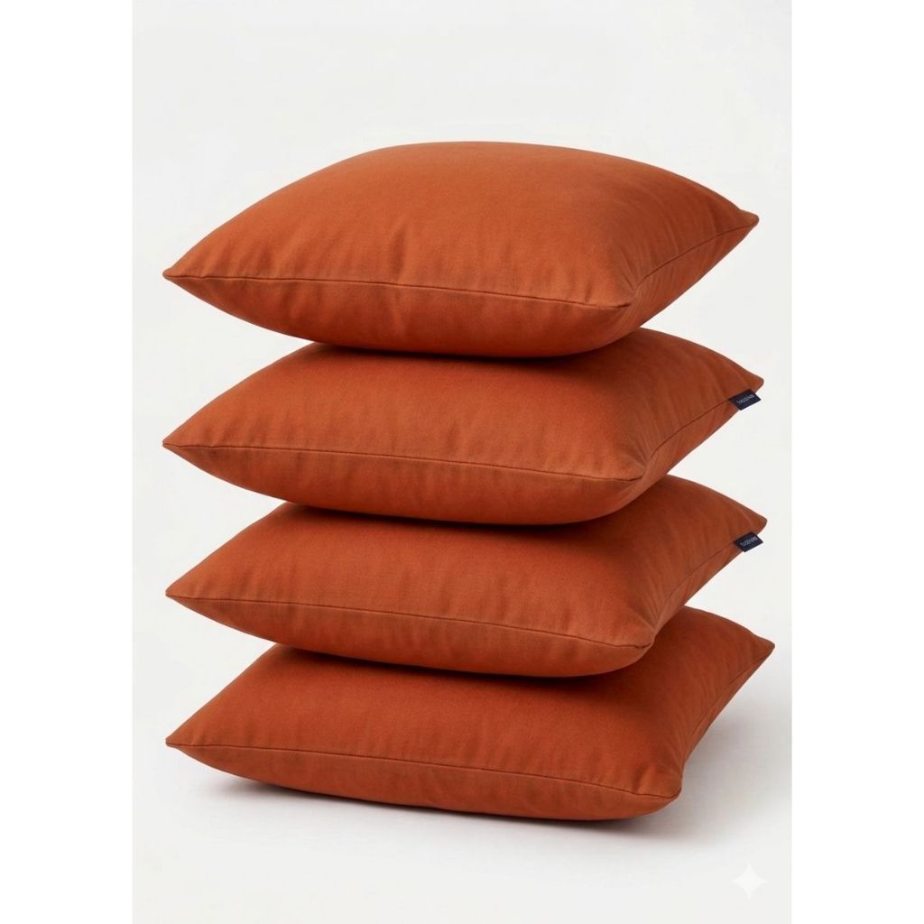 Almofada Quadrada 45x45 Lisa Linho Veludo Com Enchimento