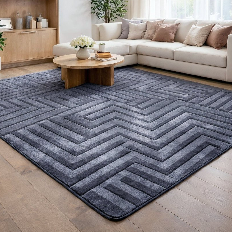 Tapete Sala Itália Luxo 2,00×1,50m Grande Macio Decorativo Moderno Antiderrapante