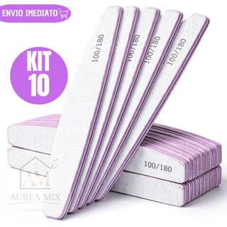 Kit Lixas de Unha Bumerangue Lavável 100/180 Boomerang Banana Alongamento Gel Fibrativo em Oferta na Shopee