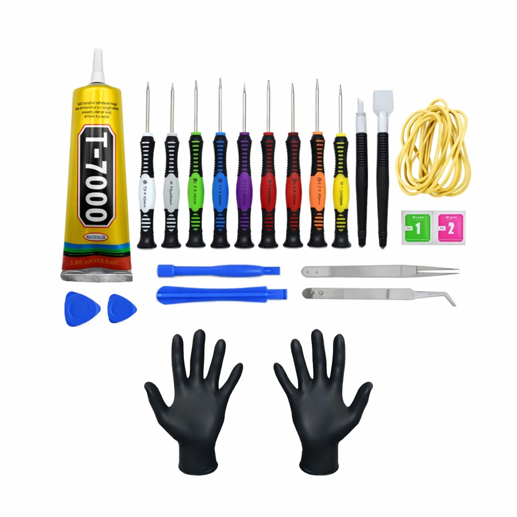 Kit De Ferramentas + Cola Para Manutenção De Celular