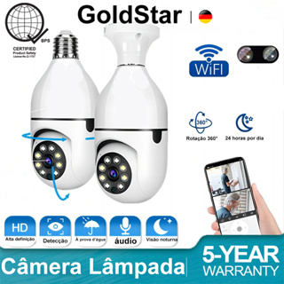 GoldStar 360° câmera de segurança WIFI A Prova De água Seguranca Visão Noturna áudio Alta definição em Oferta na Shopee