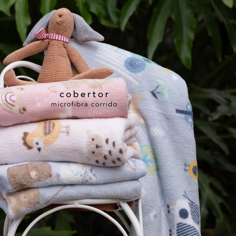Cobertor Bebê Camesa Baby Microfibra Antialérgico Super Macio