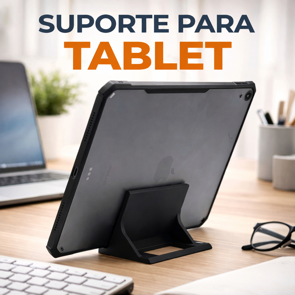 Suporte Para Tablet Elegante BASE MESA Estável Portátil Antiderrapante Resistente Durável