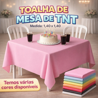 Kit 20 Toalhas de Mesa com Caimento de TNT 1,40m x 1,40m Várias Cores Você Escolhe - Forro de Mesa em Oferta na Shopee