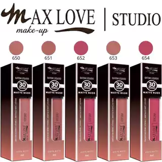 Novo Batom Líquido Linha Matte Nude 30 Horas, do 650 ao 673 - Max Love
