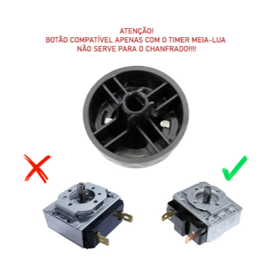 Botao Air fyer Britanea /Fhilco Saude Inox Preto Temporizador original