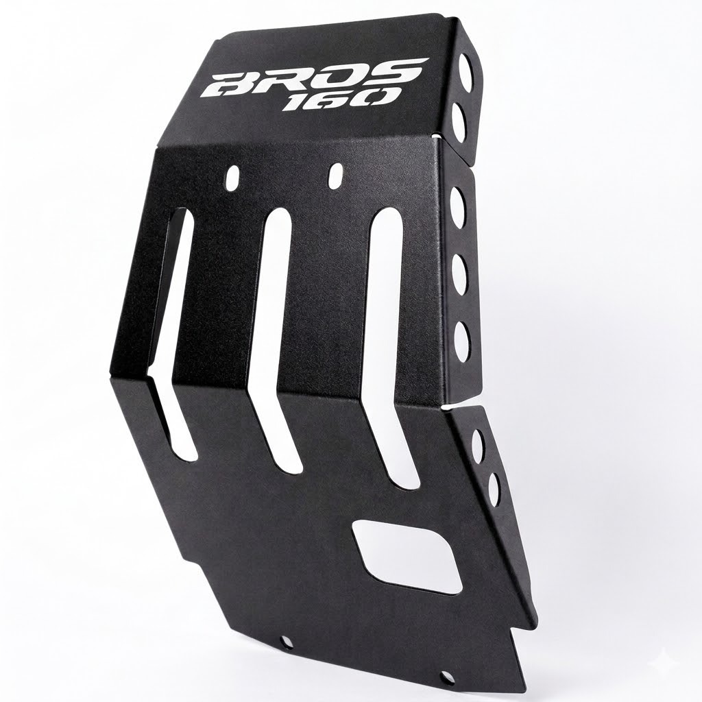 Protetor de Cárter Honda Bros 160 Chapa Reforçada Aço Carbono Todos os Anos Protetor de Cárter Honda Bros 160 Chapa Reforçada Aço Carbono Todos os Anos