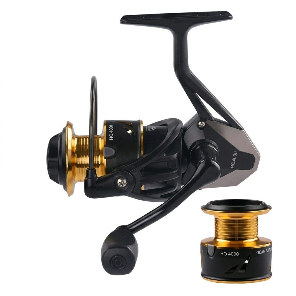 Molinete De Pesca Ho7000 Profissional 5.5:1 Drag 10kg em Oferta na Shopee