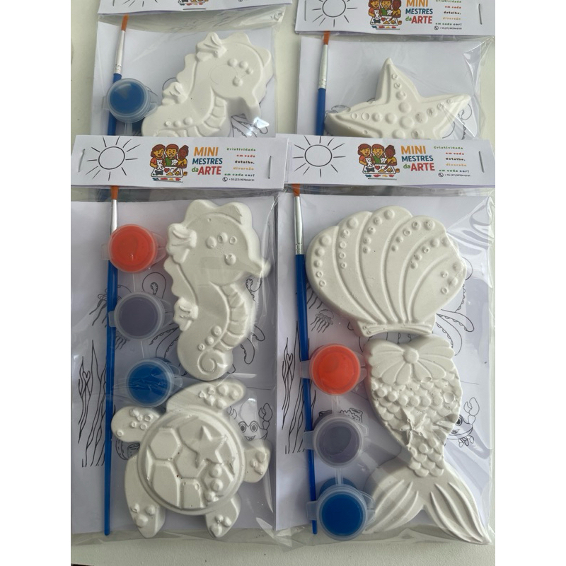 Kit em GESSO FUNDO DO MAR