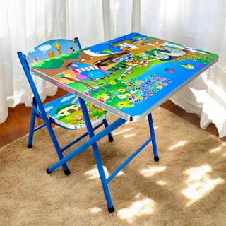 Conjunto De Mesa Infantil Com 1 Cadeira Dobrável Metal Jogo em Oferta na Shopee