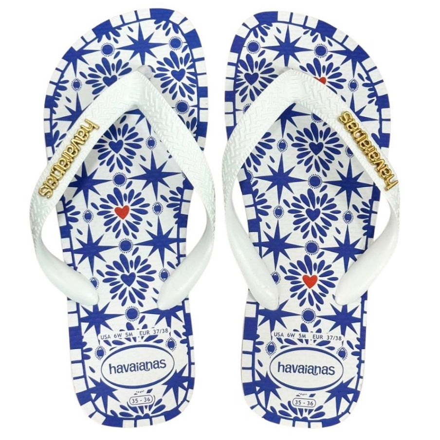 Chinelo Havaianas Ginga Oficial Top Sao Luis Macia Tira Larga