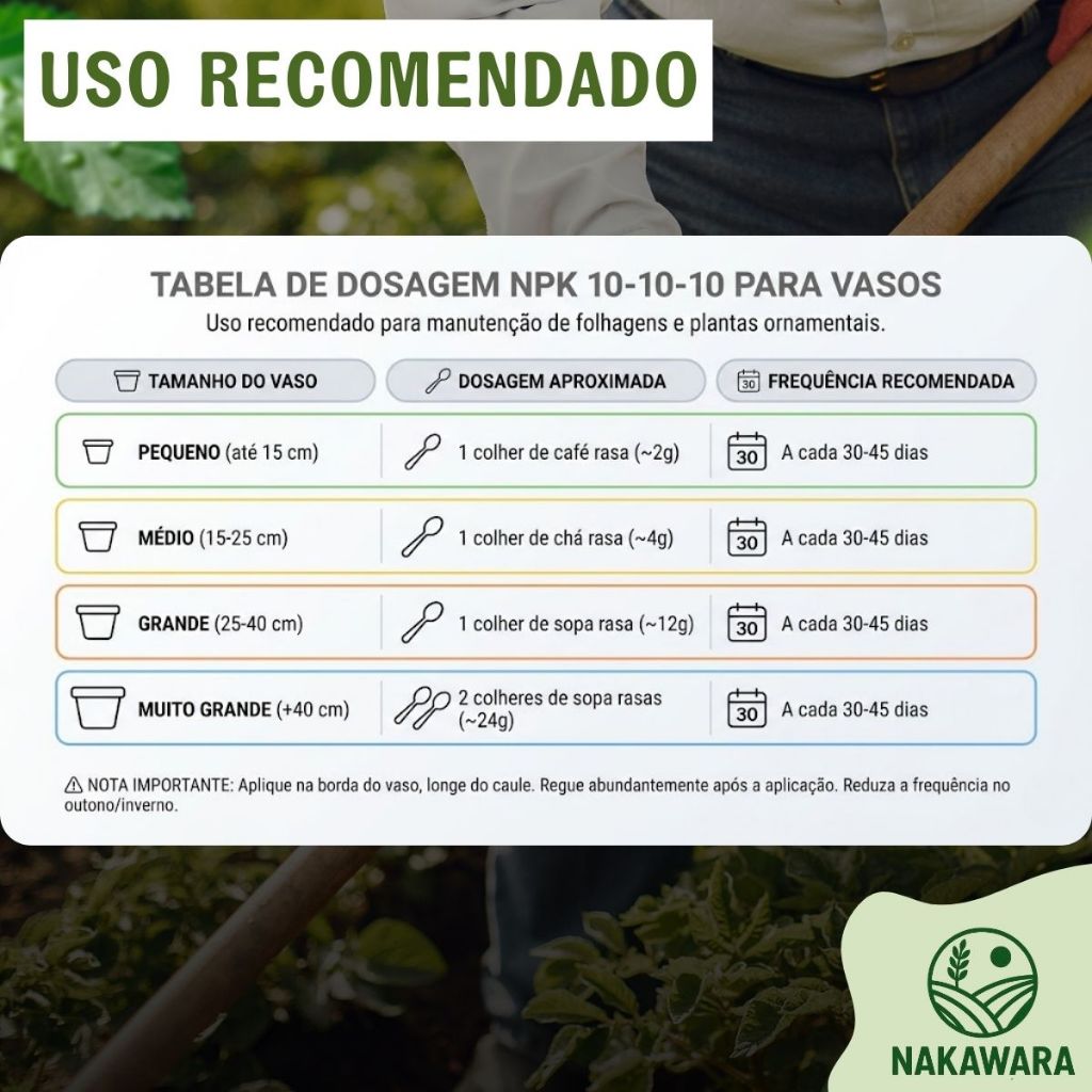 Adubo Fertilizante Completo Para Plantas Flores Rosa Do Deserto Samambaia NPK 10-10-10 5Kg — imagem 2 de 2