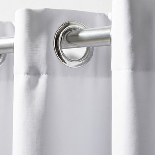 Cortina grande Ilhós Cromado 3 x 2,20 Oxford Para Quarto Sala Escritório