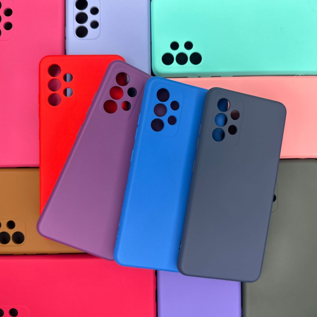 Capa Samsung Galaxy A32 4G Capinha Silicone Aveludada + Película 3D Kit Proteção em Oferta na Shopee