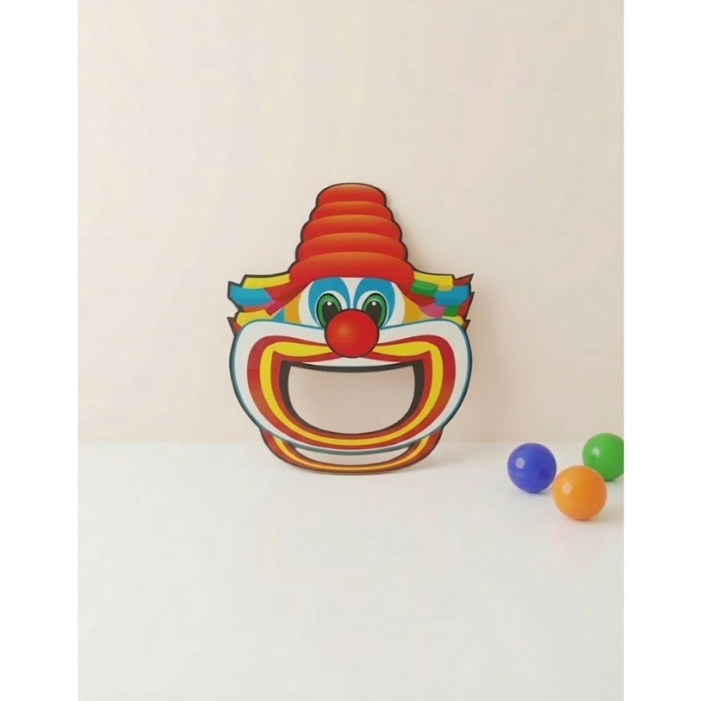 Kit Painel junino boca de palhaço 45x45 cm com bolhinha em Oferta na Shopee