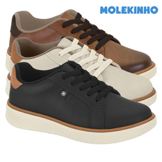 Tênis Infantil Molekinho Menino Casual Sapatênis Dia a Dia Conforto Macio Leve Confortável Original em Oferta na Shopee