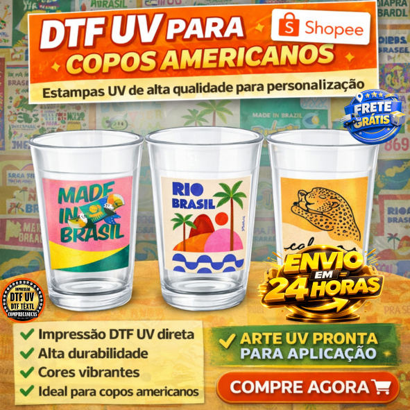 DTF UV PREMIUM PARA COPOS AMERICANOS – 50 ARTES 5 cm
