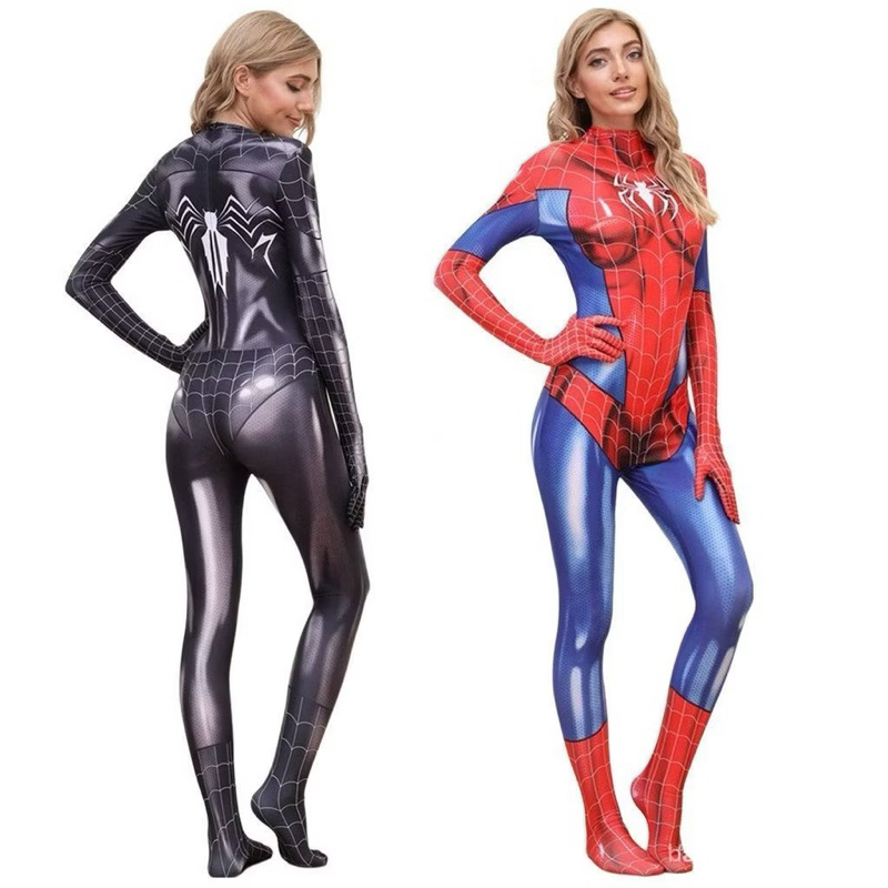 Homem-Aranha Feminino Homem-Aranha Adulto Traje do Homem-Aranha Traje de Halloween C