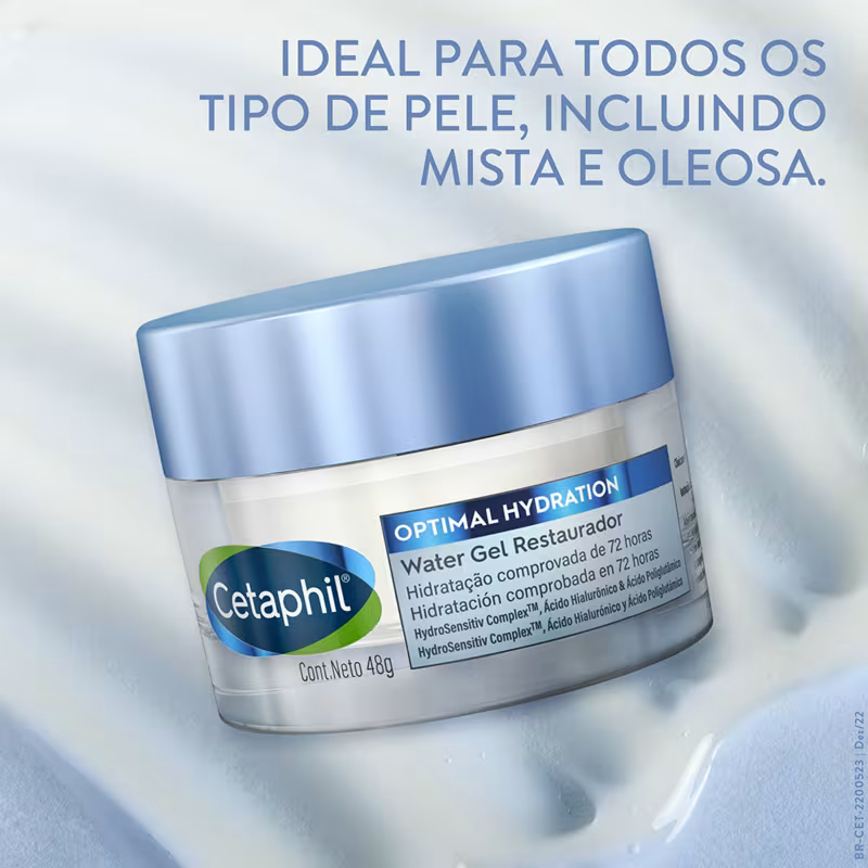 Cetaphil Optimal Hydration com Ácido Hialurônico - Water Gel Hidratante Facial 48g--promoção
