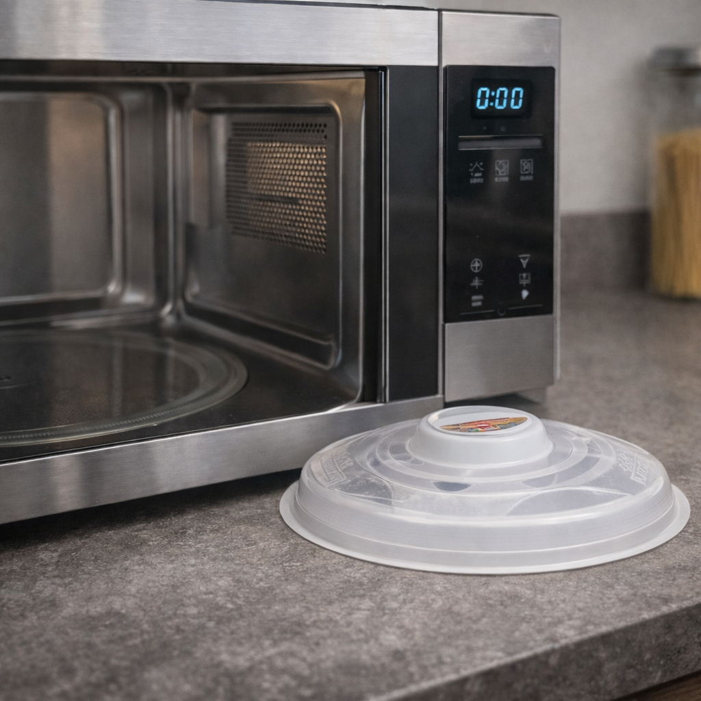 Tampa para Microondas 28cm Protetor de Alimentos Anti Respingo Tampa Microondas - Resistente.