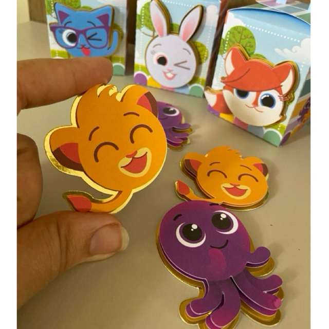 15 apliques 3D bolofofos- FAZEMOS QUALQUER TEMA- apliques para lembrancinhas, tubetes, topper cupcakes, caixinhas