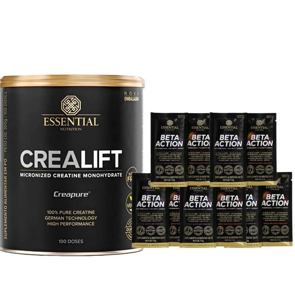 Creatina Essential Nutrition Suplemento em Pó Crealift 300g