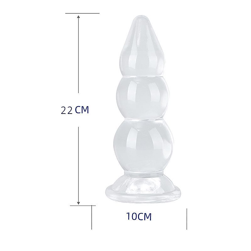 Plug Anal Enorme Grande Plug Transparente Fisting Silicone Prazer