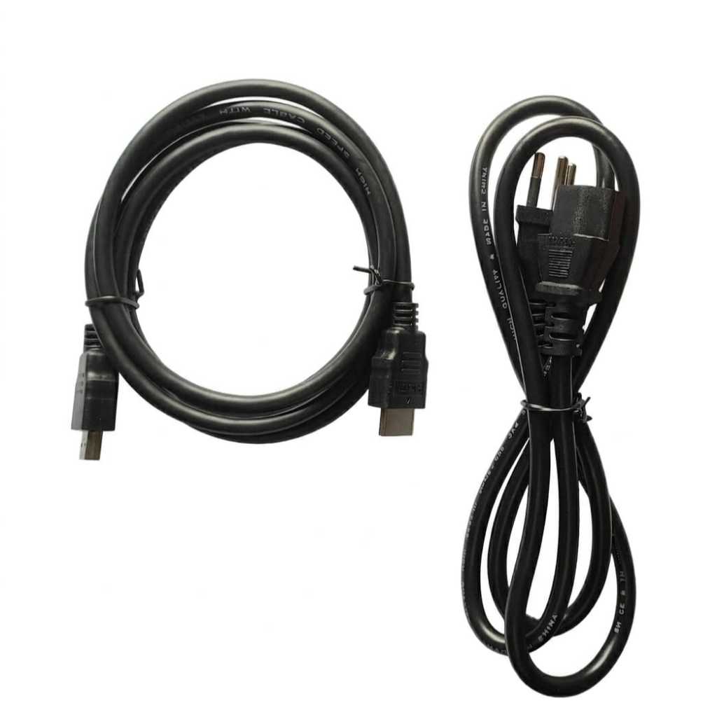 Cabo Hdmi + Cabo De Força Para Monitor Aoc Positivo Bematech