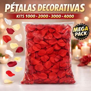 1000 a 4000 Pétalas De Brancas Decoração Casamento Dia dos Namorados Rosas Artificial Vermelho em Oferta na Shopee
