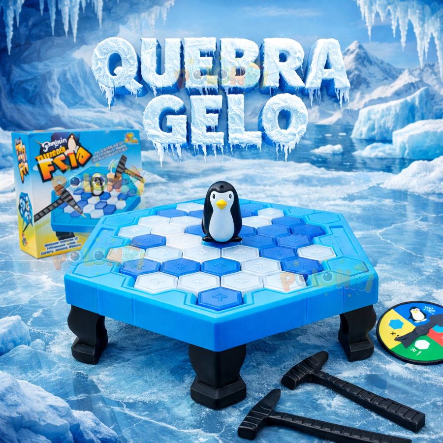 Jogo Quebra Gelo Pinguim Numa Fria Grande Brinquedo Infantil Interativo Jogo de Mesa Educativo