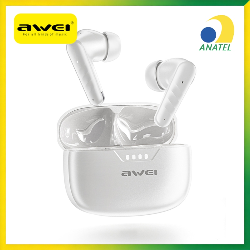 Fone de Ouvido Awei TP-71 Sem Fio Bluetooth HD Bateria 20h Microfone Estéreo Esportivo Resistência à Água em Oferta na Shopee