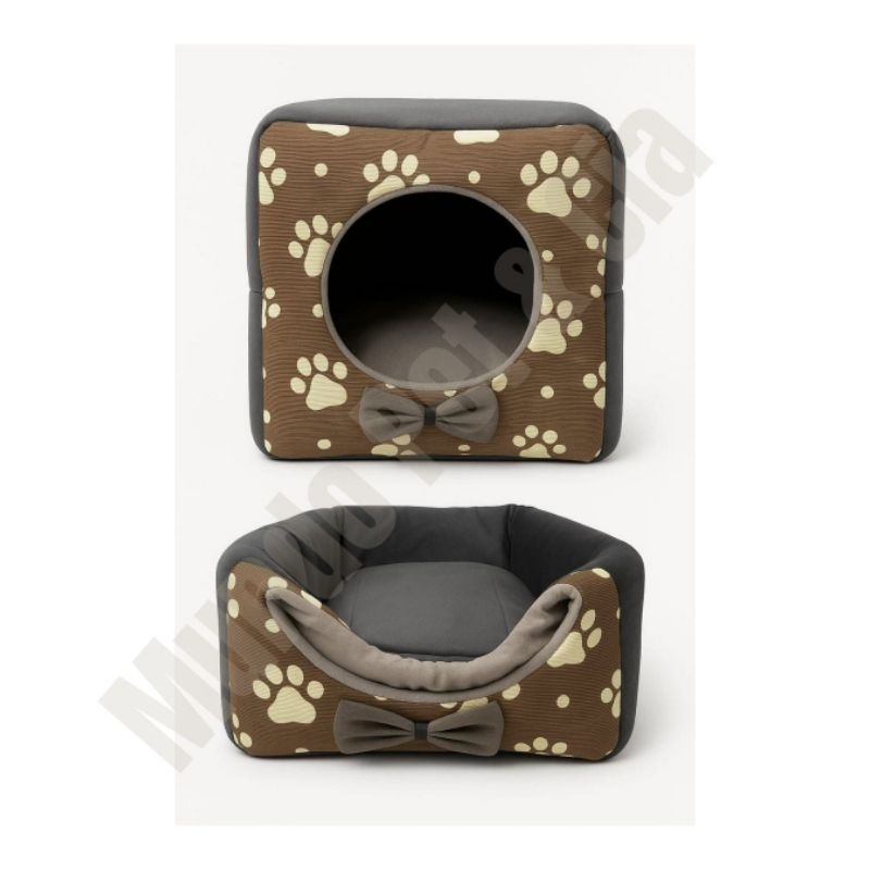 casinha cama toca lglu 3 em 1 para cães e gato tamanhos P,M,G, fundo impermeável almofada removível Premium em Oferta na Shopee