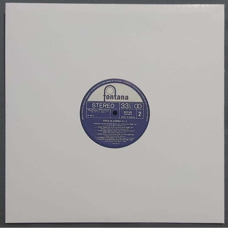 Disco de Vinil LP Roda De Samba 6